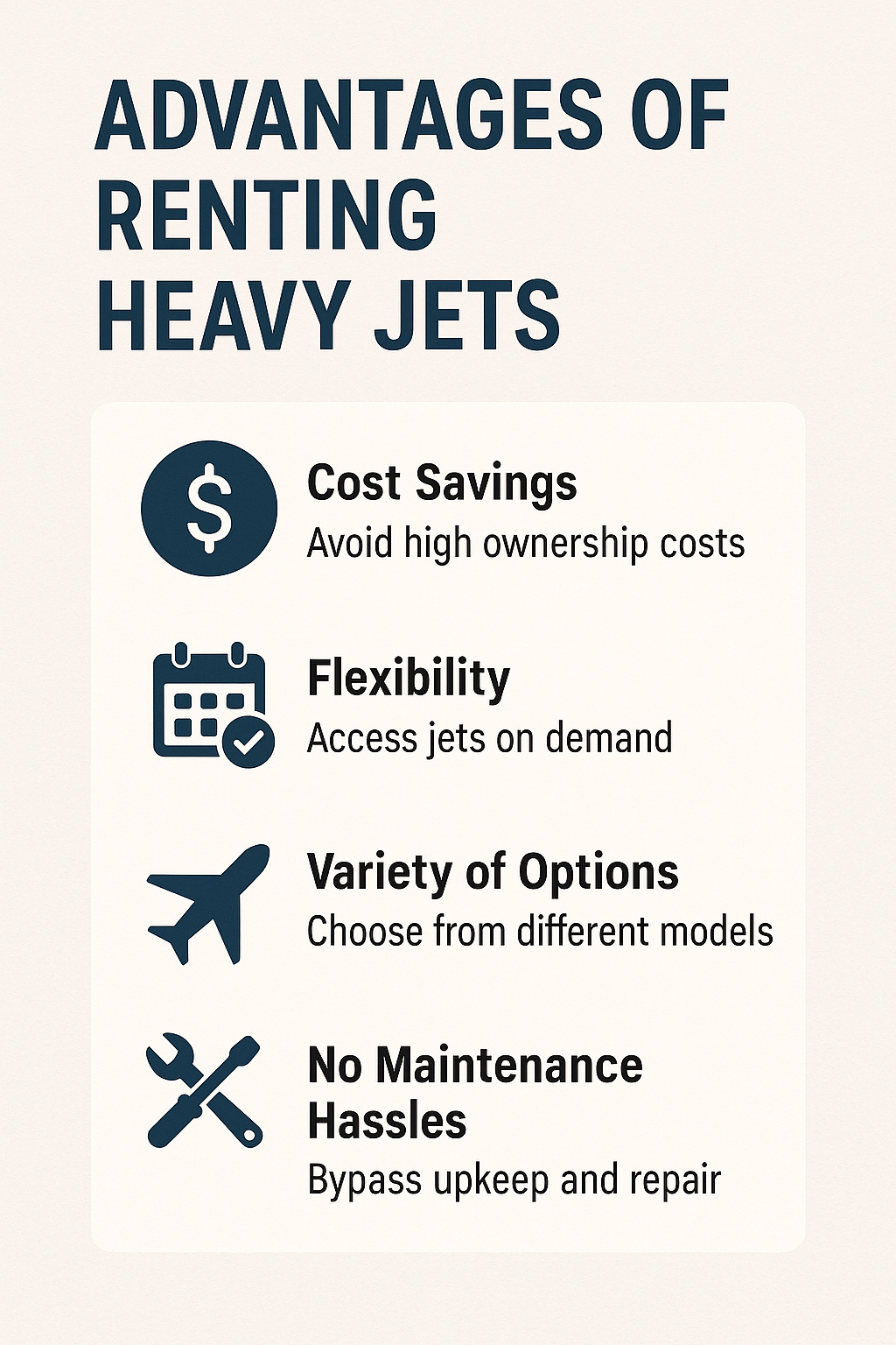 Advantages of Renting Heavy Jets - Private Jet Rental