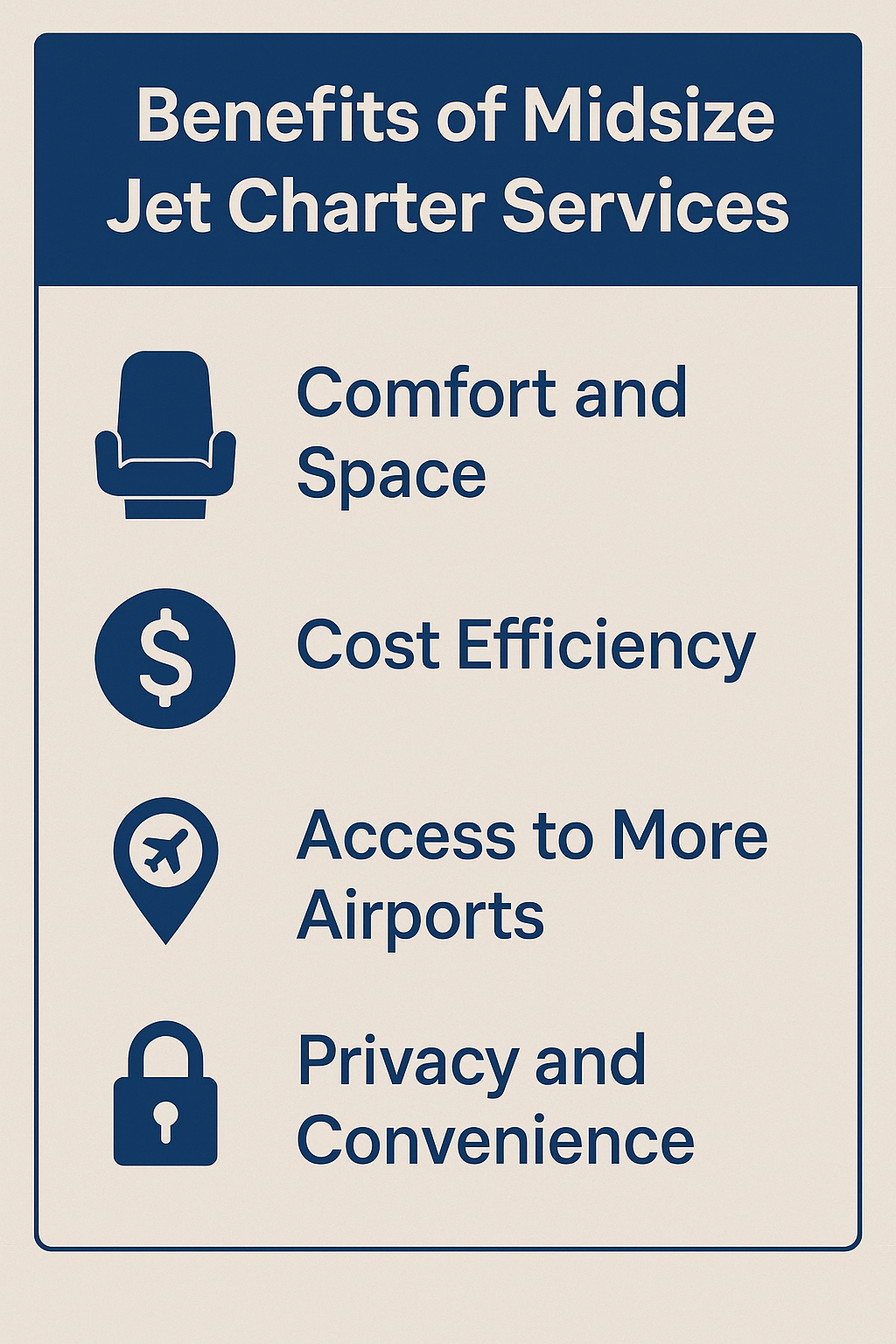 Benefits of Midsize Jet Charter Services - Private Jet Rental