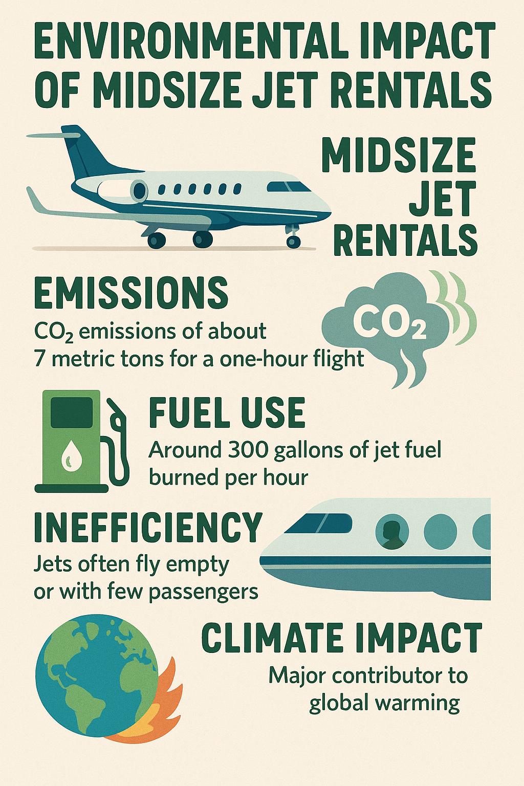 Environmental Impact of Midsize Jet Rentals - Private Jet Rental